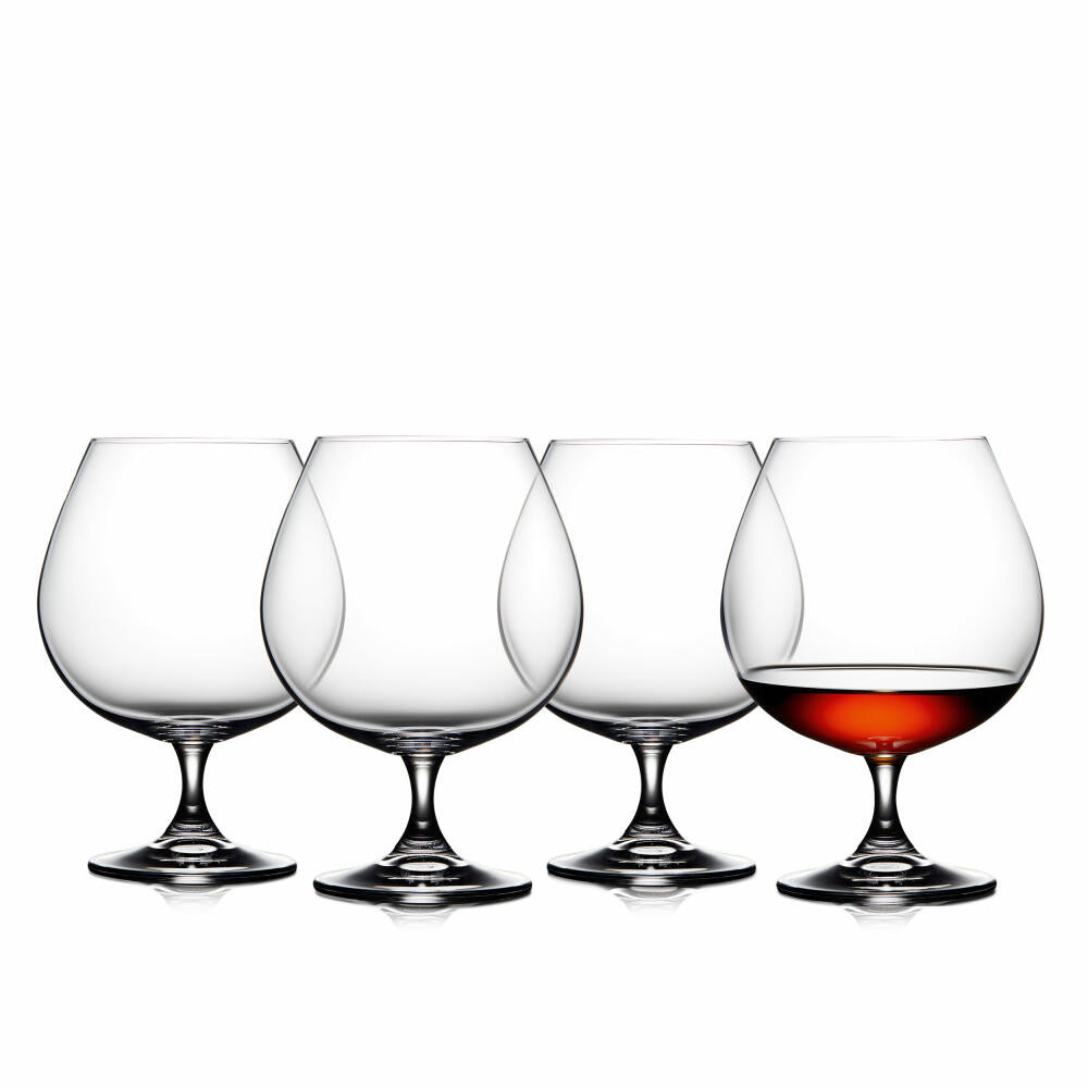 Lyngby Glass Cognac Glass Juvel Set of 4, Shot Glasses, Stemware, Crystal Glass, Clear, 690 ml, 916207