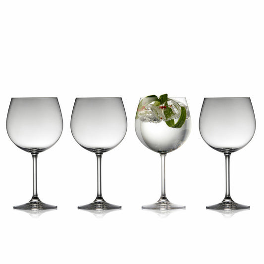 Lyngby Glass Gin &amp; Tonic Glass Juvel Set of 4, Gin Glasses, Glass, Clear, 570 ml, 916022