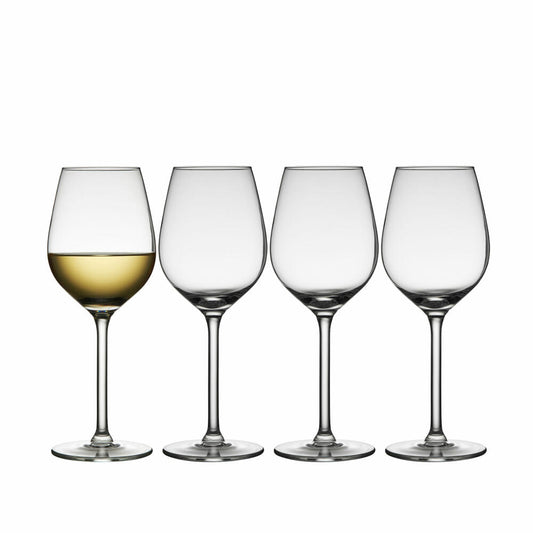 Lyngby Glas Weißweinglas Juvel 4er Set, Weingläser, Glas, Klar, 380 ml, 916256