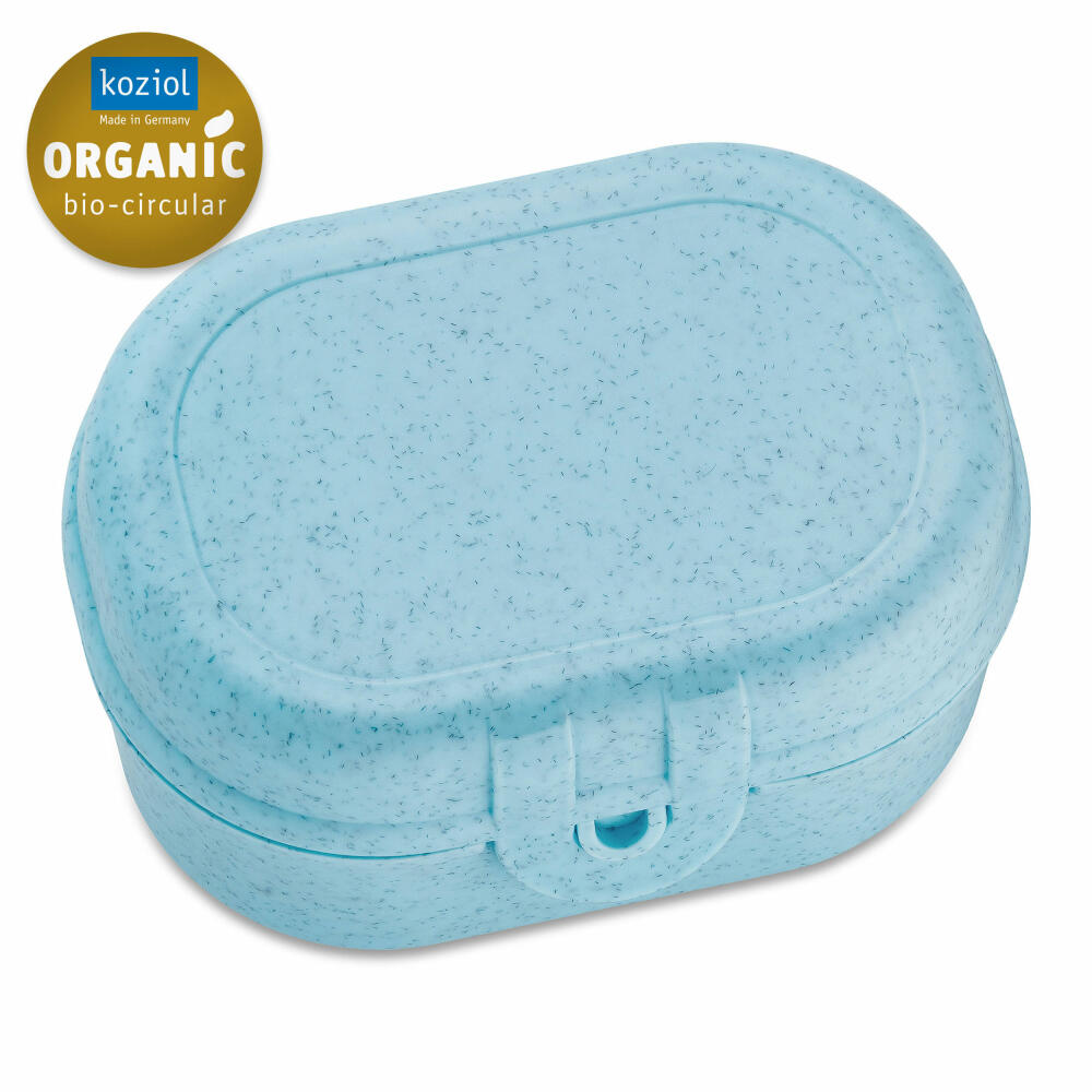 Koziol Lunchbox Pascal Mini, Snackdose, Kunststoff, Organic Frostie Blue, 3144706