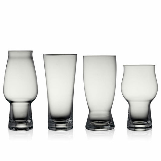 Lyngby Glas Bierglas-Set Lyngby 4-tlg., 4 Spezial-Biergläser, Kristallglas, Klar, 916185