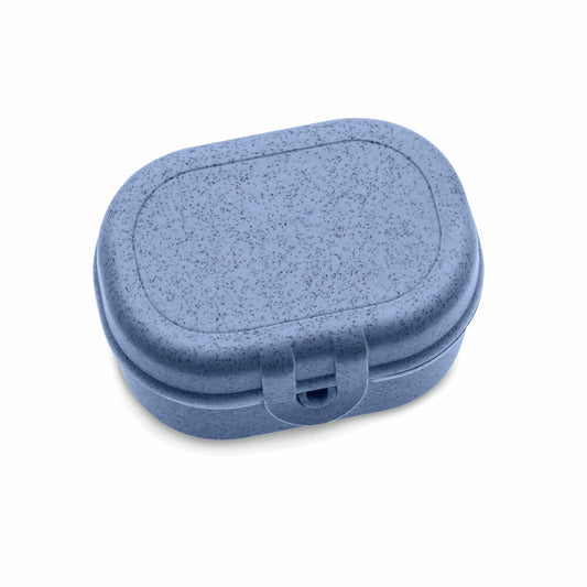 Koziol Lunchbox Pascal Mini, Brotdose, Brotbox, Speisegefäß, Thermoplastischer Kunststoff, Organic Blue, 3144671