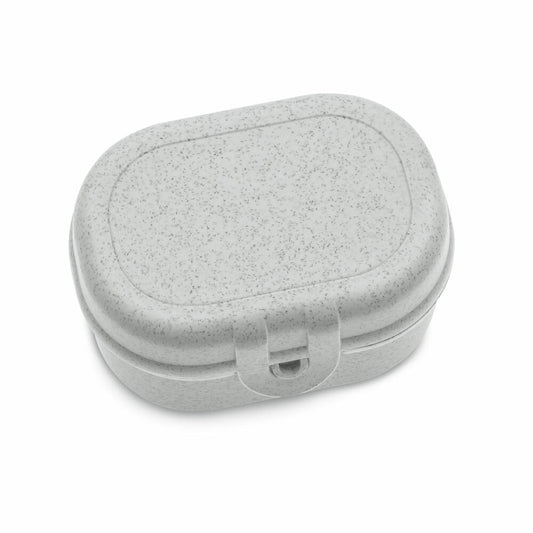 Koziol Pascal Mini Lunchbox, Behälter, Vorratsbehälter, Brotbox, Brotdose, Kunststoff, Organic Grey, 3144670