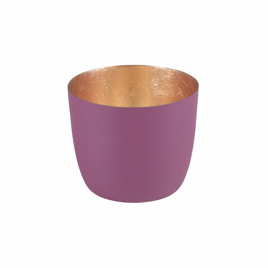 Gift Company Windlicht Madras M, Teelichthalter, Kerzenhalter, Eisen, Burgundy / Gold, 8.5 cm, 77923