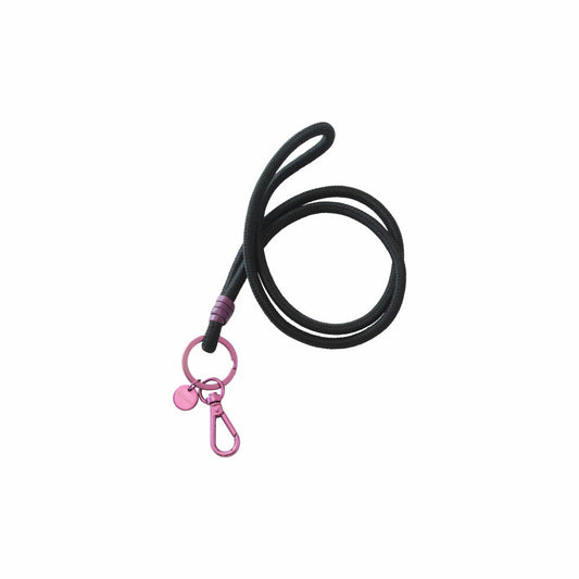 Gift Company Metropolitan Neo Lanyard, mit Karabiner, Schlüsselband, Schlüsselanhänger, Schwarz / Lila, 73069