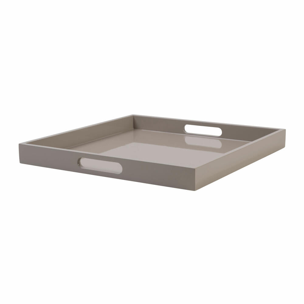 Gift Company Tablett Spa M, quadratisch, Serviertablett, Dekotablett, MDF, Sandstone, 40 x 40 cm, 77852