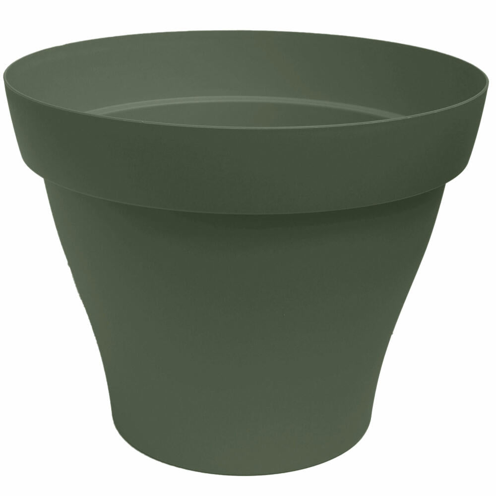 Poétic Romeo Round, Flowerpot, Flower Pot, Planter, Plastic, Khaki, Ø 21 cm, PRO21KA