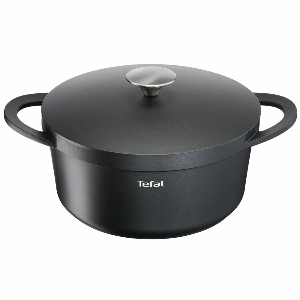 Tefal Trattoria Schmortopf, Kochtopf, Topf, Bratentopf, induktionsgeeignet, Aluguss, Ø 24 cm, E21846