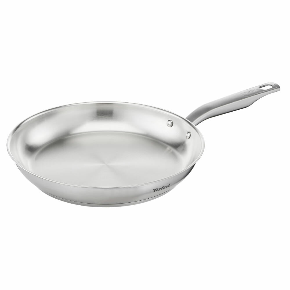 Tefal Virtuoso Pfanne Unversiegelt, Bratpfanne, Induktionsgeeignet, Edelstahl, Ø 28 cm, E49206