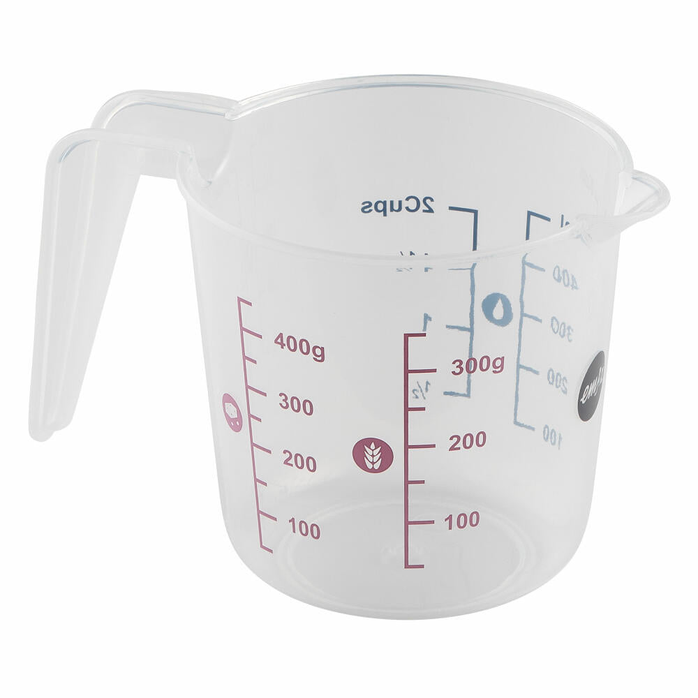 Emsa Messkanne Prep & Bake, Messbecher, PP-Kunststoff, Transparent, 500 ml, K32260