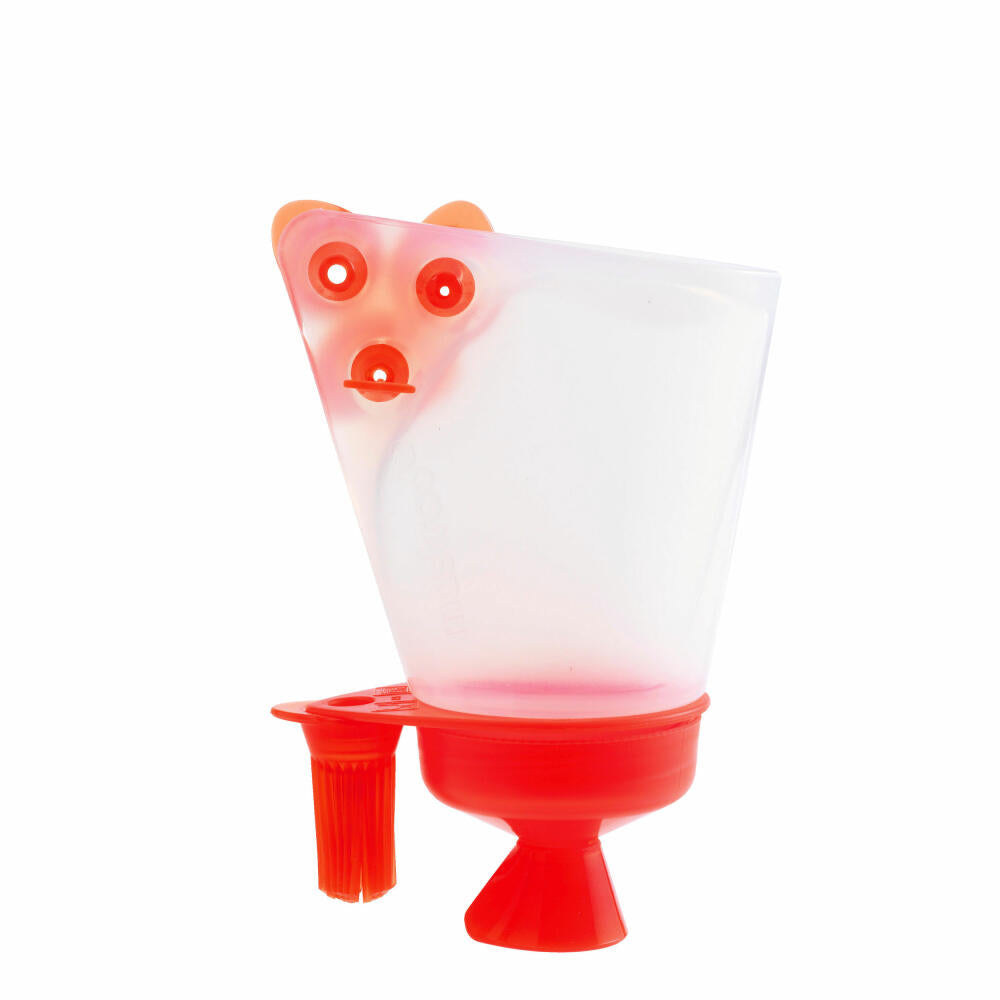 Mastrad Verzierbeutel Deco Pocket, Spritzbeutel mit 4 Aufsätzen, Garnierspritze, Silikon, 100 ml, F38110