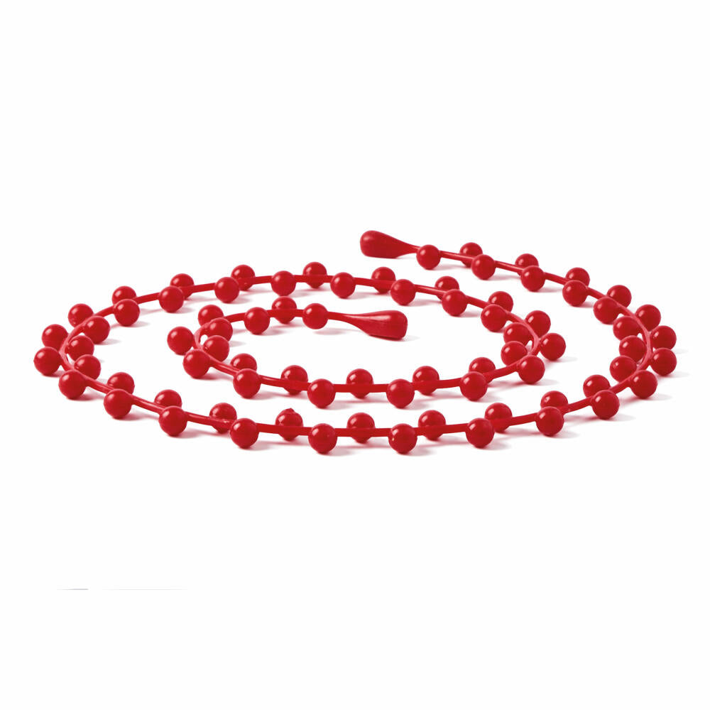 Mastrad Silicone Baking Bead Chain, Cake Chain, Baking Chain, Baking Beads, Silicone, Red, F38516