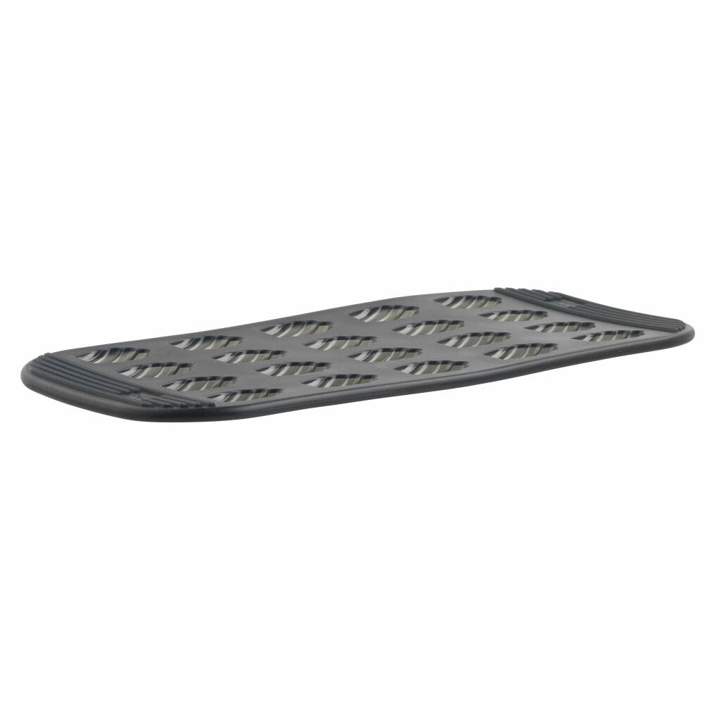 Mastrad Baking Pan for 20 Mini Madeleines, Pastry Mold, Baking Tray, Silicone Mold, Silicone, Gray Transparent, F43214