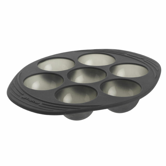 Mastrad Baking Pan for 7 Half-Sphere Pastries, Cake Pan, Half-Sphere Mold, F43714