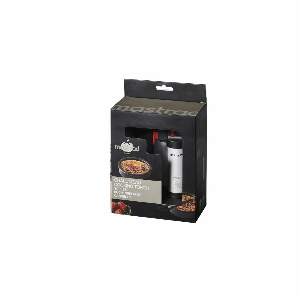 Mastrad kitchen burner, flambé burner, gas burner, plastic, black, F46700