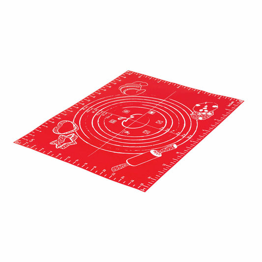 Mastrad silicone baking mat, baking mat, silicone, fiberglass, red, 30 x 40 cm, F50110