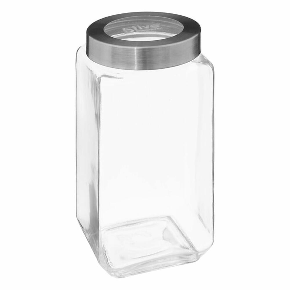 5five Simply Smart preserving jar Miro, storage jar, glass, steel, acrylic, transparent, 2 L, 189564