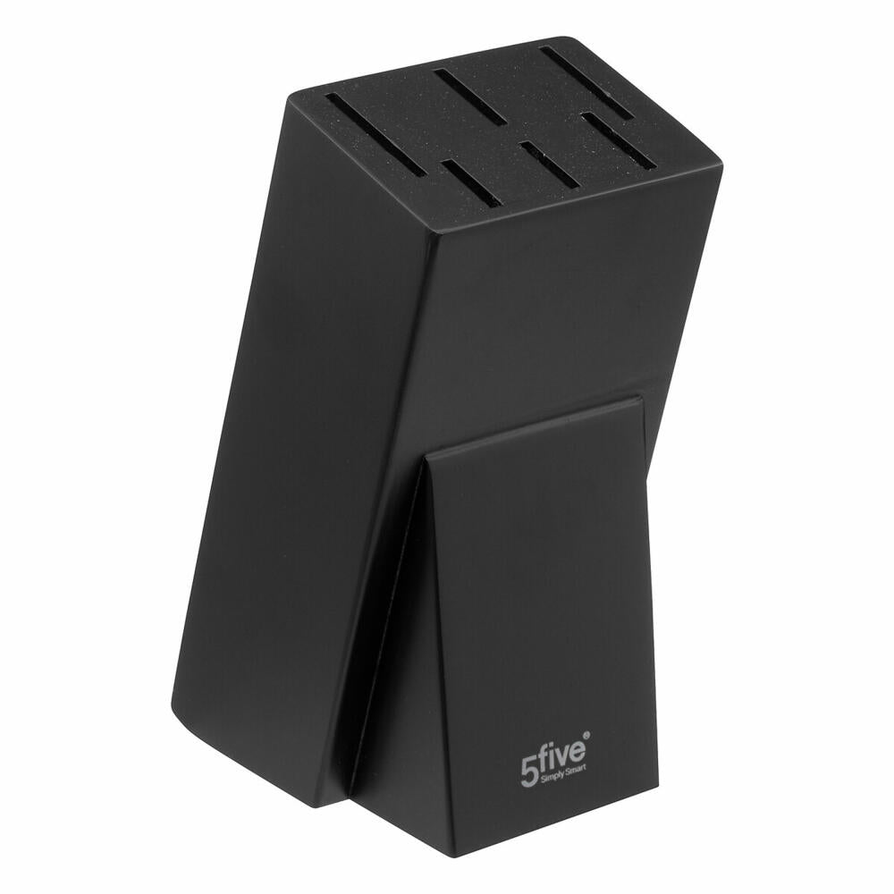 5five Simply Smart knife block Charactere equipped 7-piece, with knives, wood, steel, plastic, black, 189698