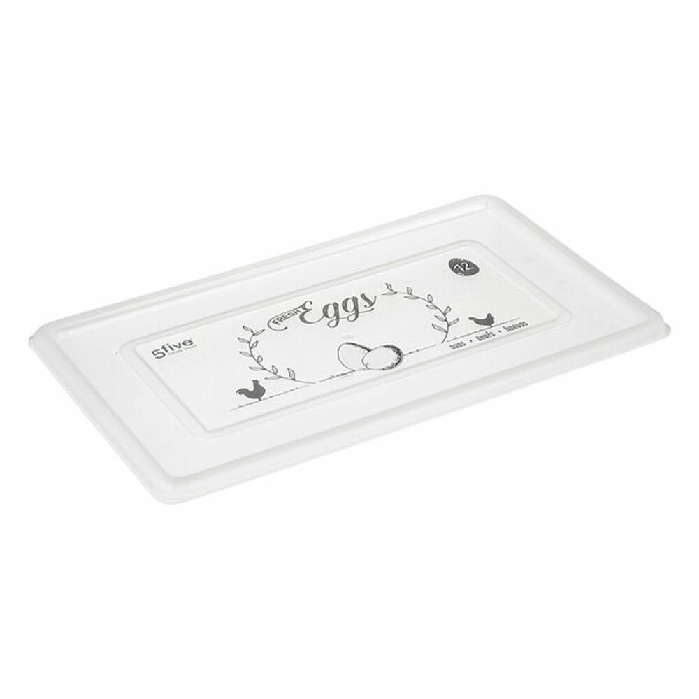5five Simply Smart Egg Box for 12 Eggs, Storage Box, PP Plastic, Transparent, 2.1 L, 202572