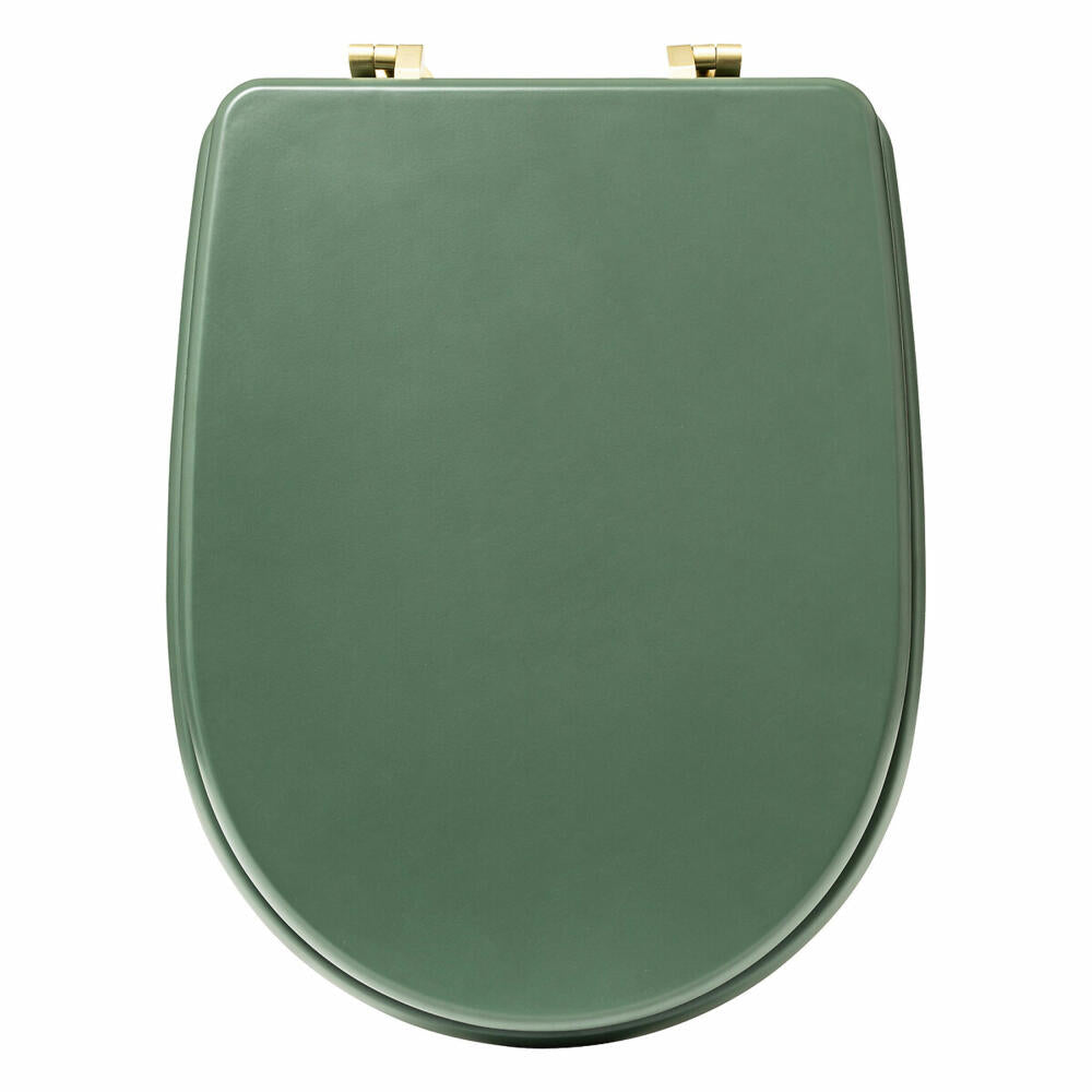 5five Simply Smart Toilettendeckel Duo, Klobrille, Klodeckel, Toilettensitz, HDF, Grün, 200165B