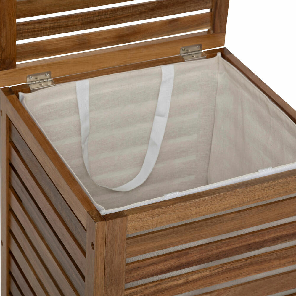 5five Simply Smart Wäschekorb Acacia, Wäschetonne, Wäschebox, Akazie, 65 L, 204901
