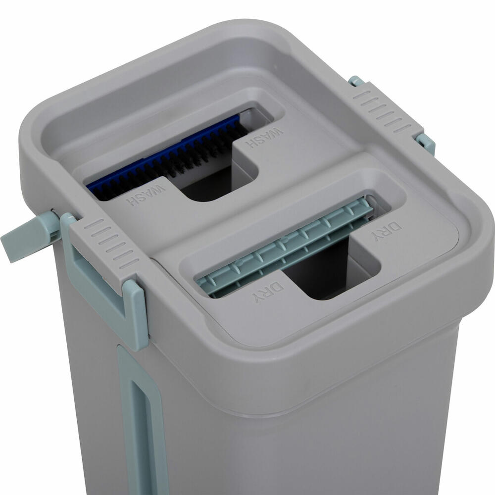 5five Simply Smart Wischmop Set, Bodenwischer, Eimer, Wischtuchpresse, Kunststoff / Edelstahl, 202675