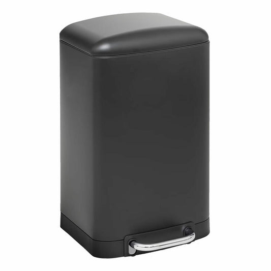 5five Simply Smart Mülleimer Ariane, Pedal-Abfalleimer, Stahl / Kunststoff, Schwarz, 20 L, 202421A