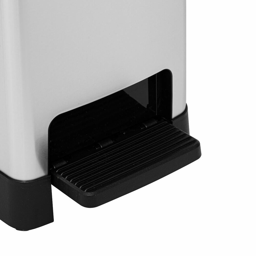 5five Simply Smart Pedal-Abfalleimer Ariane, Mülleimer, Soft Close, Polypropylen, Silber, 40 L, 206737