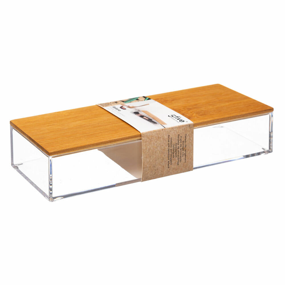 5five Simply Smart cosmetic storage box Selena M with bamboo lid, plastic, 161080