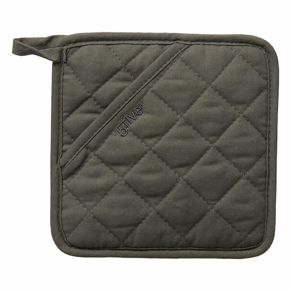 5five Simply Smart Potholder Premium, Oven Gloves, Silicone, Cotton, Grey, 151366