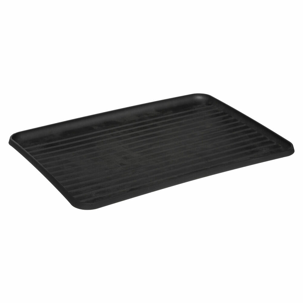 5five Simply Smart dish drying rack with draining mat Mayaj, metal, plastic, black, 43 x 32 cm, 169225