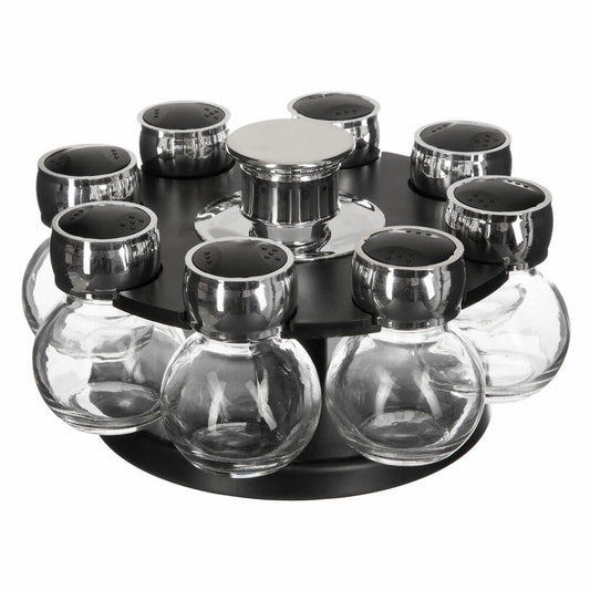 5Five Simply Smart Gewürzkarussell mit 8 Gewürzdosen, drehbar, Kunststoff, Glas, 146651
