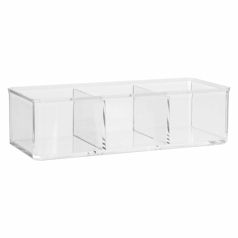 5five Simply Smart cosmetic storage box Selena with 3 compartments, plastic, 22.8 x 9.5 x 8 cm, 155907