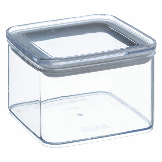 5five Simply Smart Stapelbare Vorratsdose Eske, PS-Kunststoff, Silikon, Transparent, 0.5 L, 152040