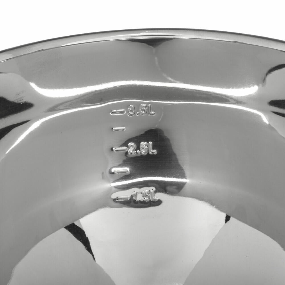 5five Simply Smart salad spinner with lever, stainless steel, plastic, silver, 3.5 liters, 151013