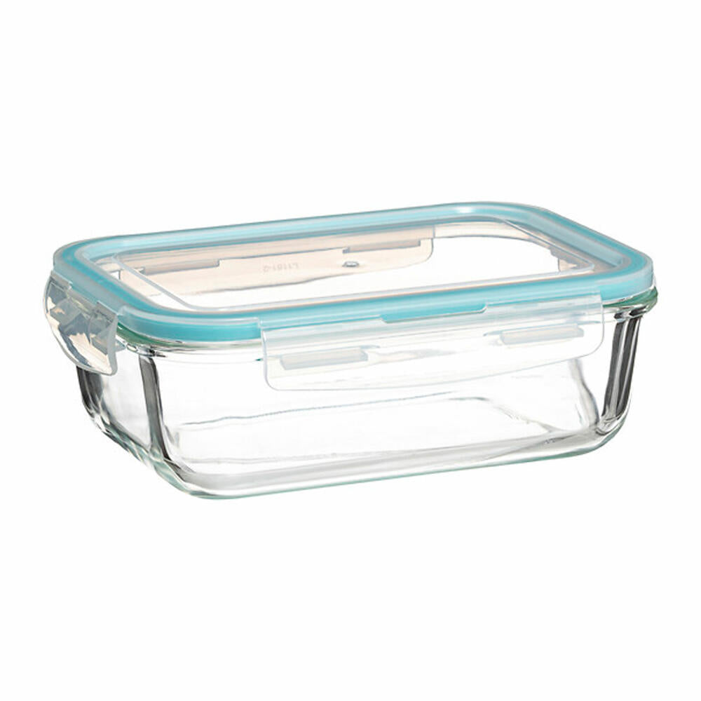 5five Simply Smart food storage container set Clipeat S 3-piece, glass, plastic, blue, 169281