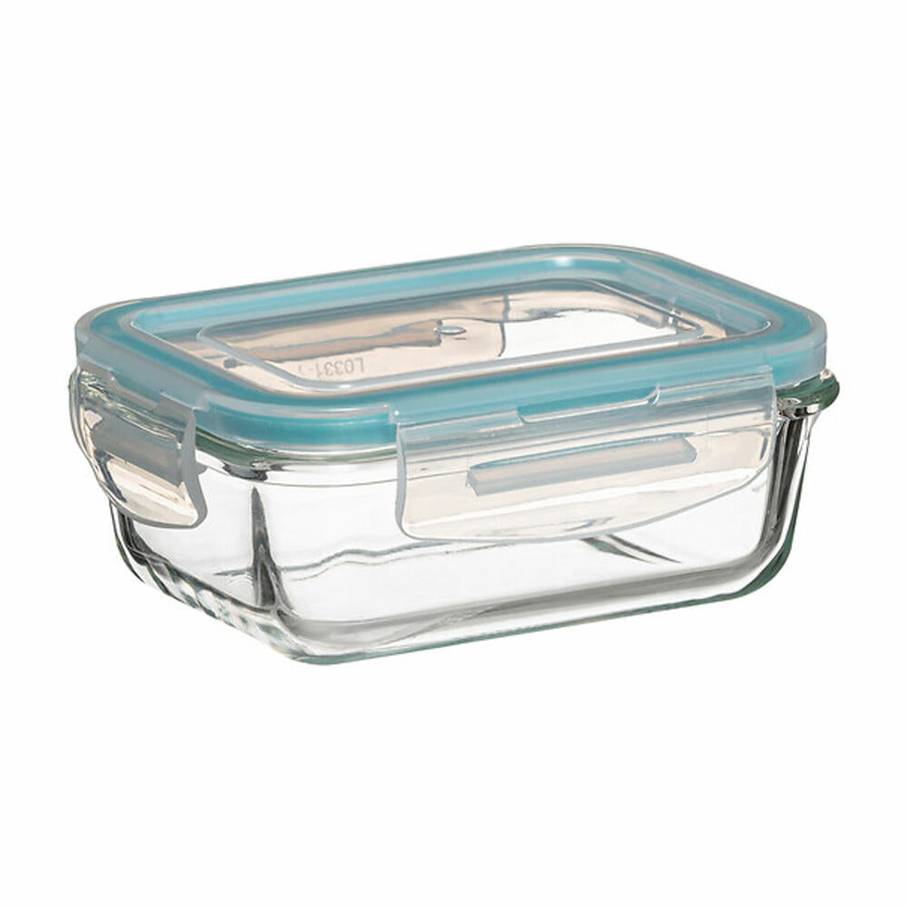 5five Simply Smart food storage container set Clipeat S 3-piece, glass, plastic, blue, 169281