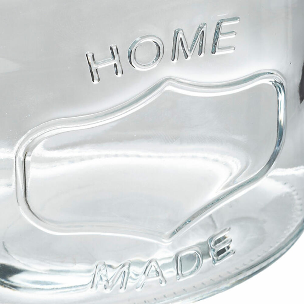 5five Simply Smart Preserving Jar Home Made, Storage Jar, Glass, Stainless Steel, Transparent, 2.5 L, 179632