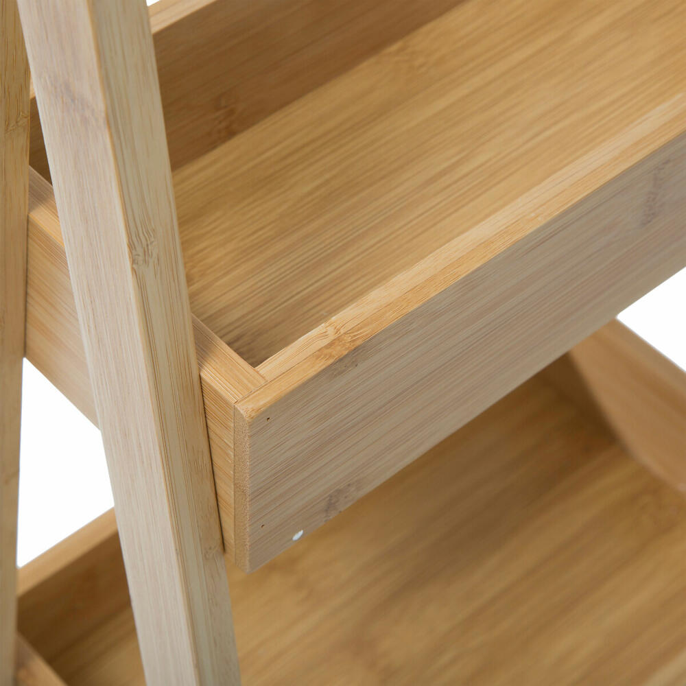 5Five Simply Smart Badezimmerregal 3-stufig, Aufbewahrungsständer, Bambus, 78 cm, 17423