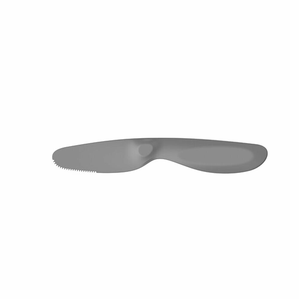 5five Simply Smart Butterdose Fresh Eat mit Streichmesser, Butterschale, Kunststoff, Grau, 15.7 x 10 cm, 179677