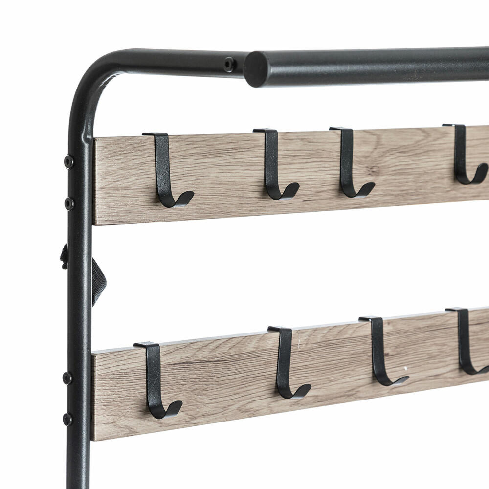 5five Simply Smart Wardrobe Jano, Steel, MDF, Black, 170 cm, 160407