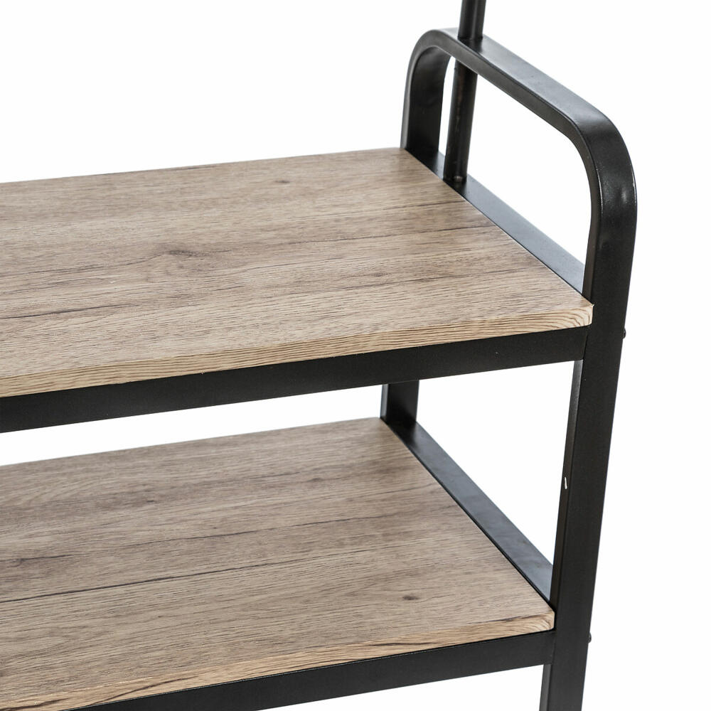 5five Simply Smart Wardrobe Jano, Steel, MDF, Black, 170 cm, 160407