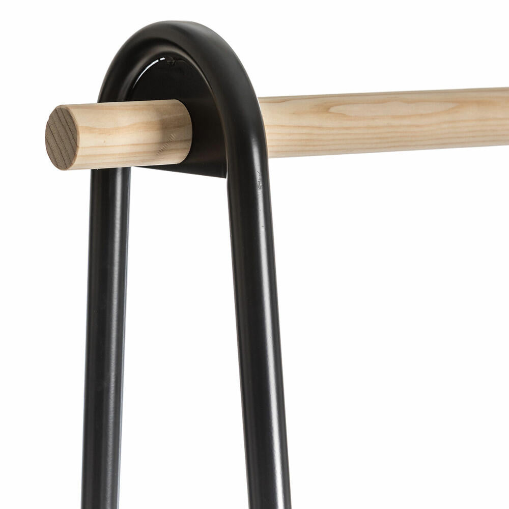 5five Simply Smart Kleiderständer Jano, Metall, MDF, Schwarz, 165 cm, 160406