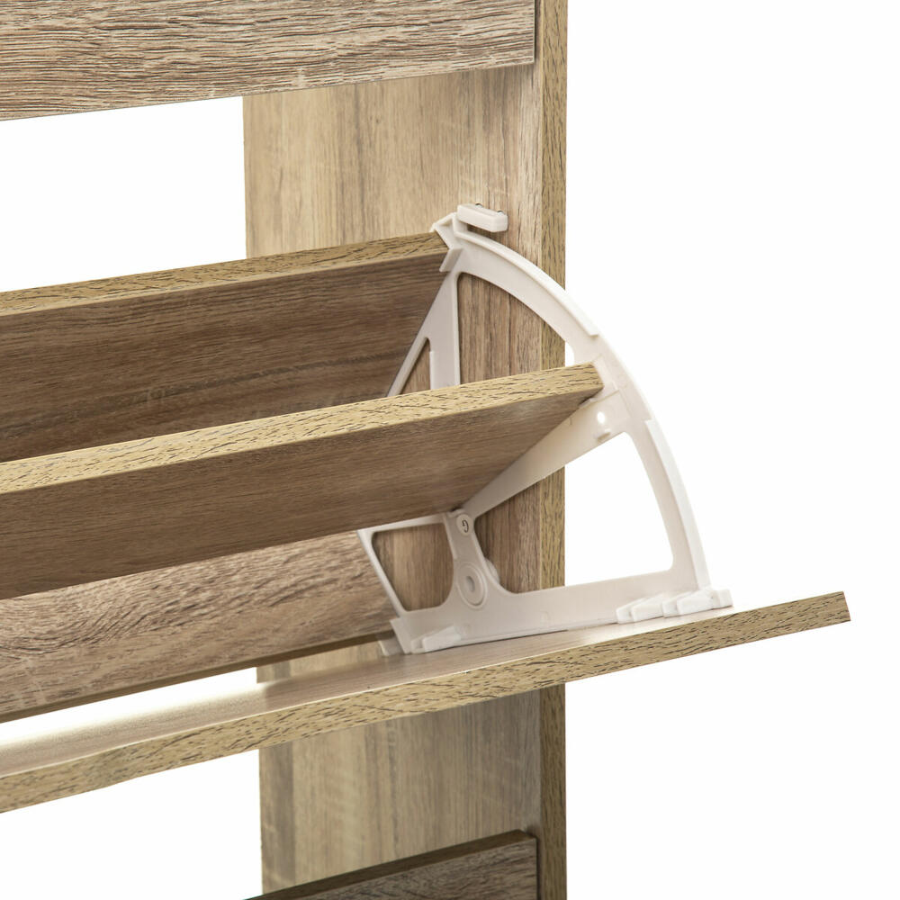 5five Simply Smart Schuhschrank mit 3 Schubladen, Schuhregal, Holzspahn, Beige, 119 cm, 160392D