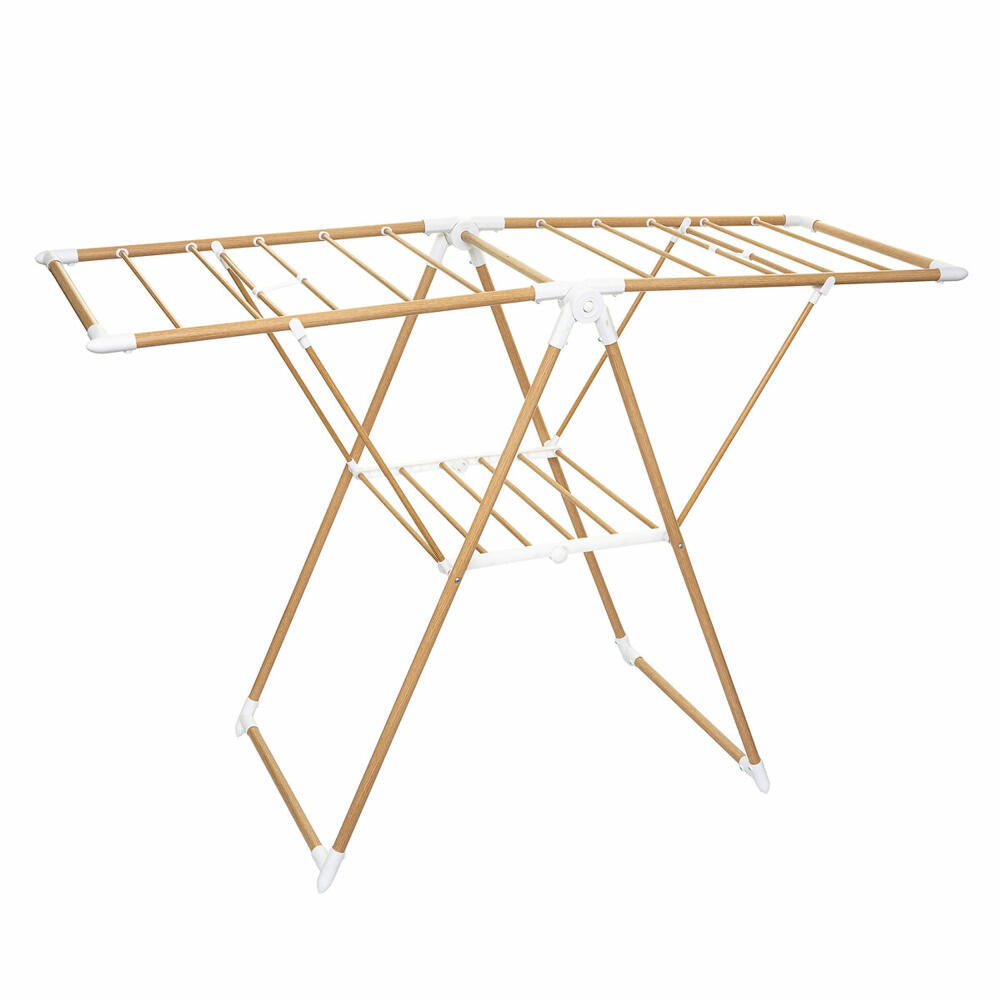5five Simply Smart Klappbarer Wäscheständer Bara Holzoptik, Kunststoff, Stahl, Braun, 13 M, 157389