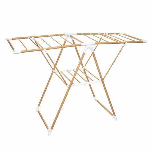 5five Simply Smart Klappbarer Wäscheständer Bara Holzoptik, Kunststoff, Stahl, Braun, 13 M, 157389