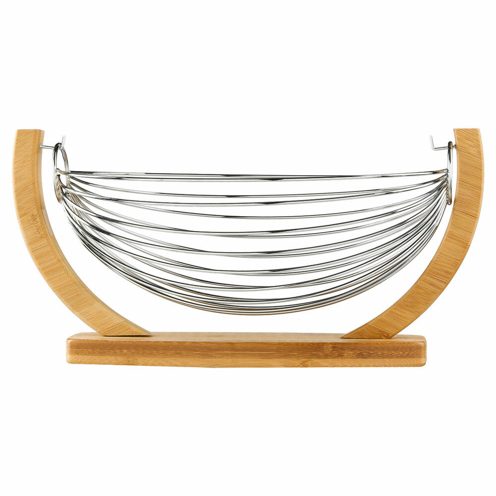 5five Simply Smart fruit basket with swing suspension, bamboo, metal, 36 x 21 cm, 100179