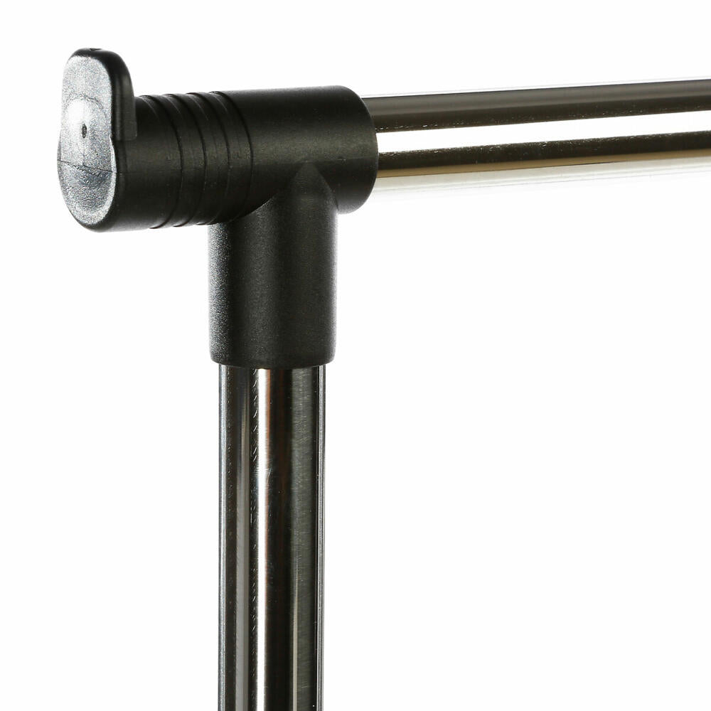 5five Simply Smart Doppel-Rollkleiderständer Icare, Stahl, PP-Kunststoff, Schwarz, 170 cm, 105343