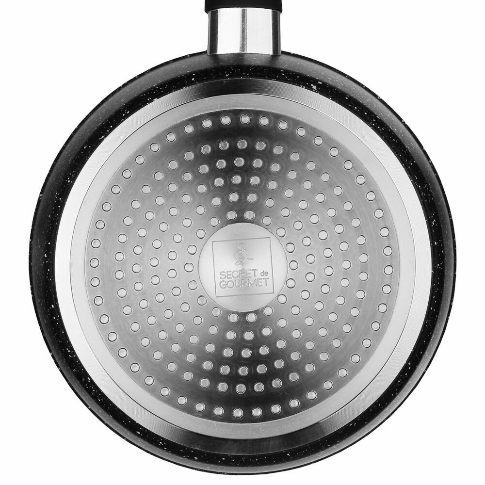 5five Simply Smart Casserole Caractere, Saucepan, Aluminium, Plastic, Black, 20 cm, 111007