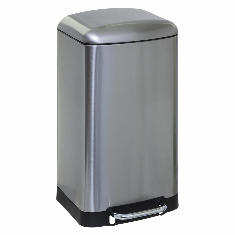 5five Simply Smart pedal bin Ariane, stainless steel, PP plastic, silver, 30 liters, 133683A